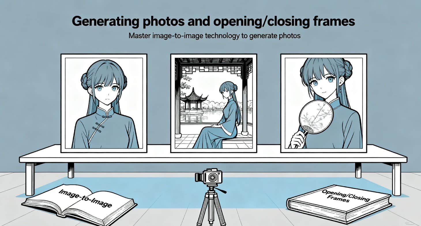 3. Generating photos and opening/closing frames
